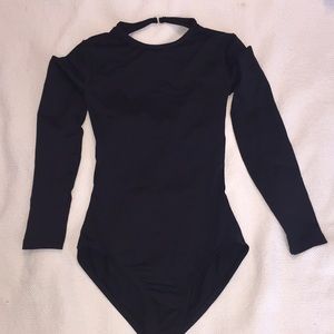 Long sleeved black leotard